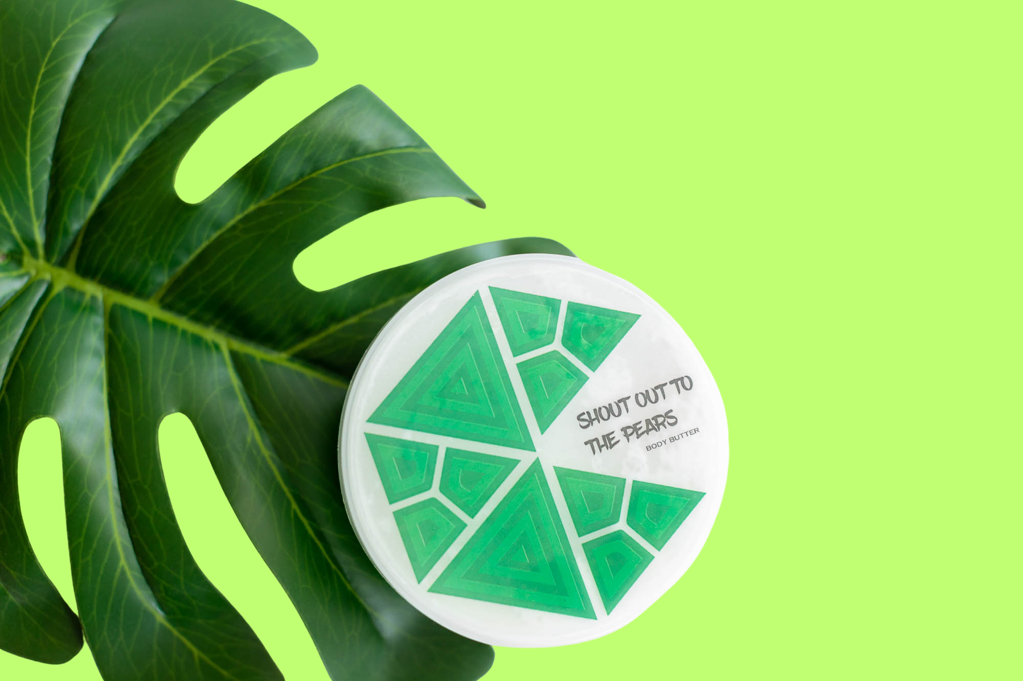 Swabuu Shoutout to the Pears body butter with pear and honey scent in a glass jar