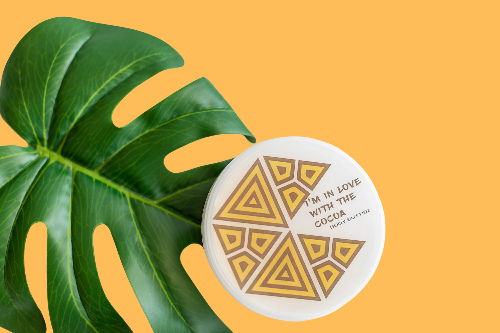 Swabuu I’m In Love With The Cocoa body butter in a glass jar, creamy chocolate scent, rich texture